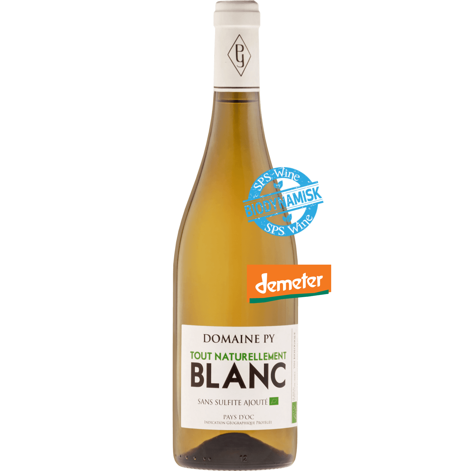 Hvid Domaine Tout Naturellement Blanc 2023 Languedoc Roussillon Frankrig Vin Økologisk Naturvin - Hvidvin