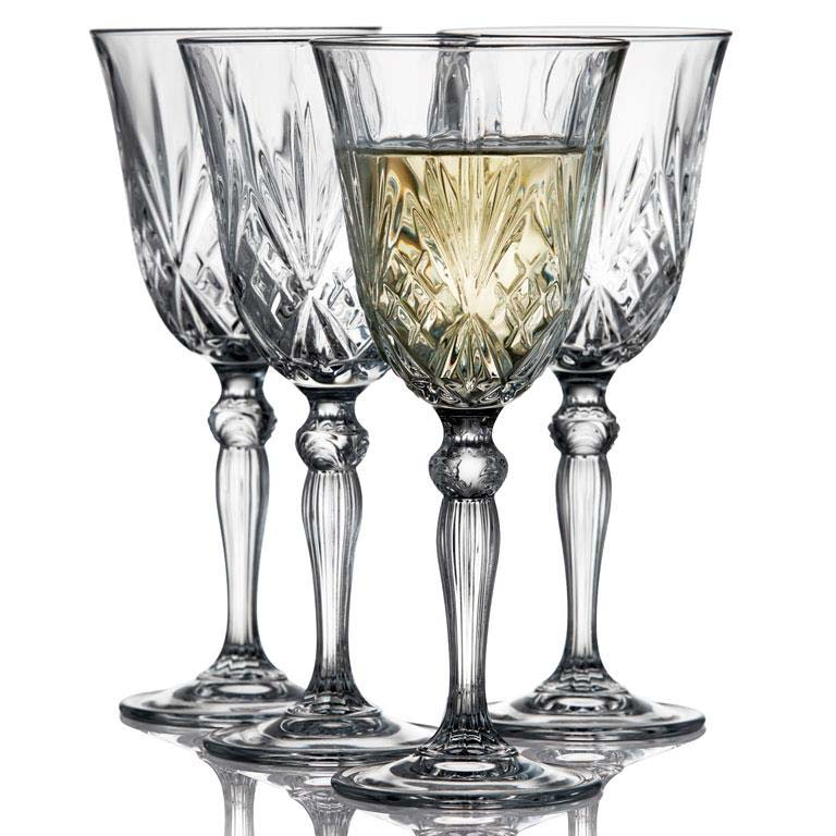 Hvid Lyngby Glas Melodia Vin Stk - Lyngby Glas Hvidvin  - 5722009160992