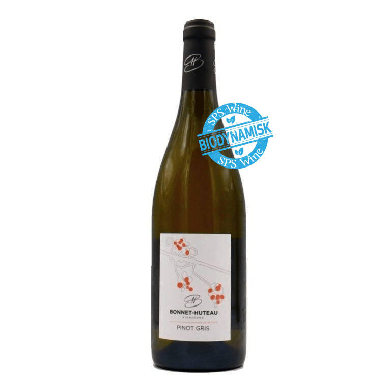 Hvid Bonnet Huteau Pinot Gris Biodynamisk Vin Loire Frankrig 2023 - Hvidvin
