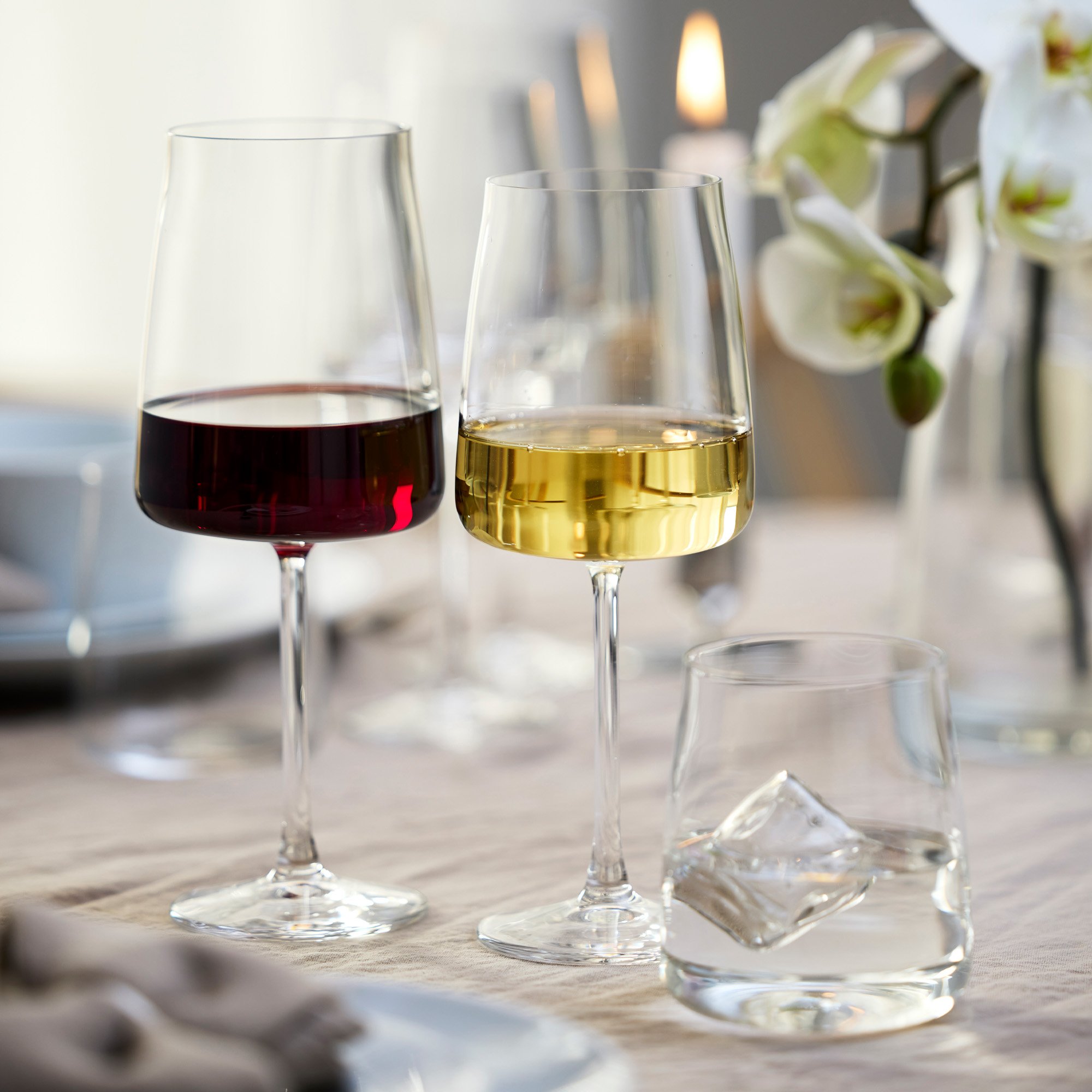 Hvid Lyngby Zero Vin Rødvinsglas 16stk - Lyngby Glas Hvidvin  - 5722000150060