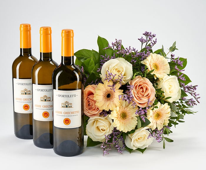 Hvid Vine Buket Send Blomster Med Bloomit - Bloomit Hvidvin